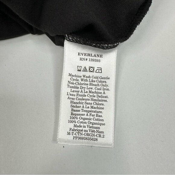 Everlane‎ Uniform Men's NWT Black The Organic Crew Neck Athleisure T-Shirt L/C43 - Picture 7 of 12